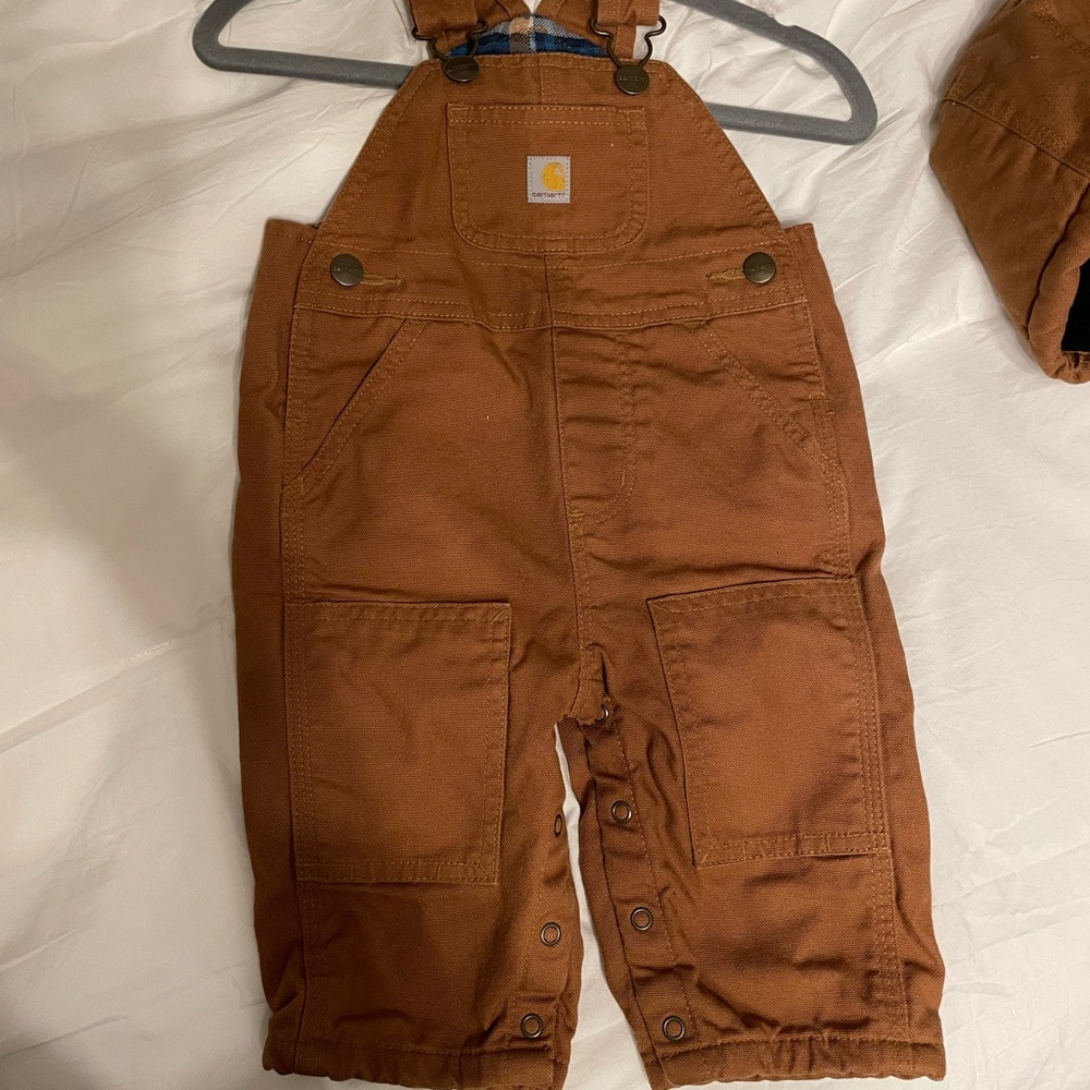 Carhartt Kids' Tan Overalls- jumpsuit